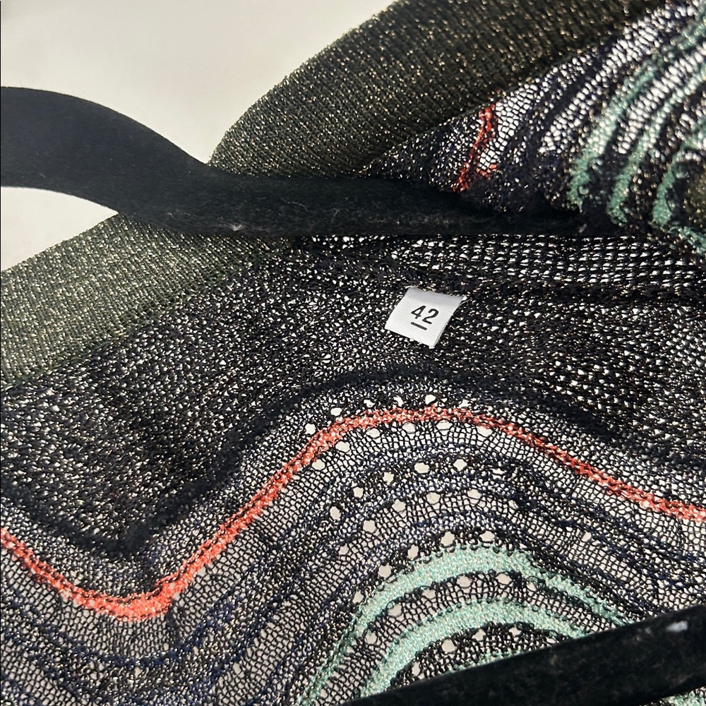 M Missoni Chevron Open Cardigan Designer Sweater size 42, like new condition - Picture 5 of 9